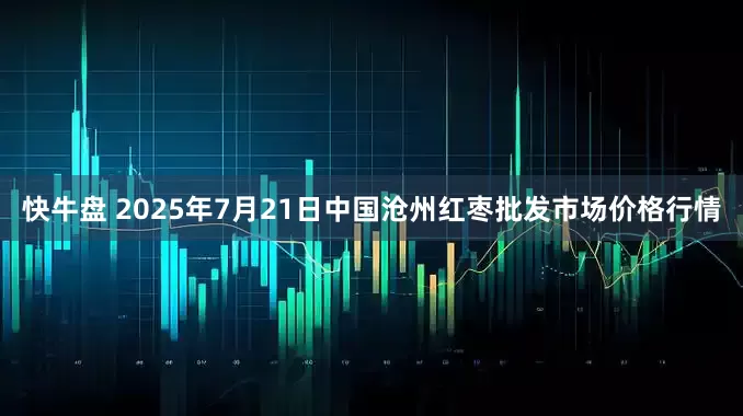 快牛盘 2025年7月21日中国沧州红枣批发市场价格行情